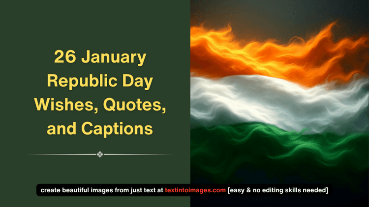 Happy 26 January Republic Day 2025 – Best Wishes, Quotes, and Captions
