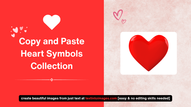 Copy and Paste Heart Symbols – Stylish Text Hearts for Every Mood